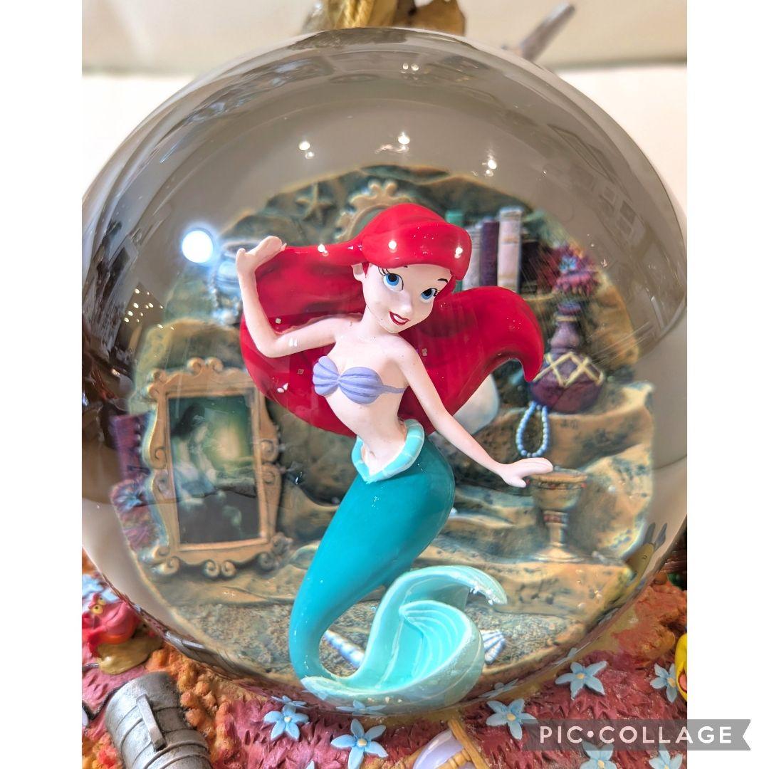 ★リトルマーメイド　アリエル スノードーム　オルゴール　フィギュア　ディズニー