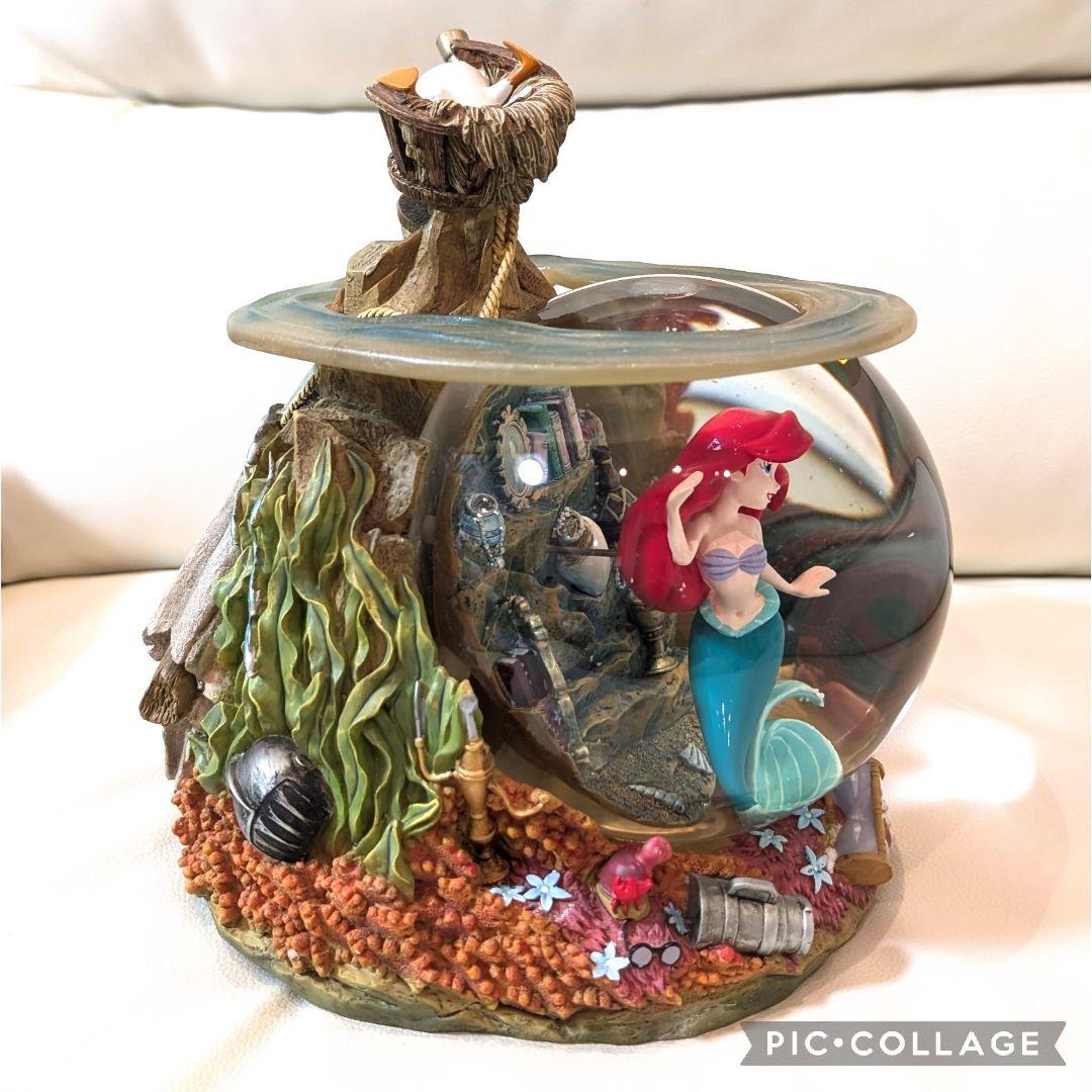 ★リトルマーメイド　アリエル スノードーム　オルゴール　フィギュア　ディズニー