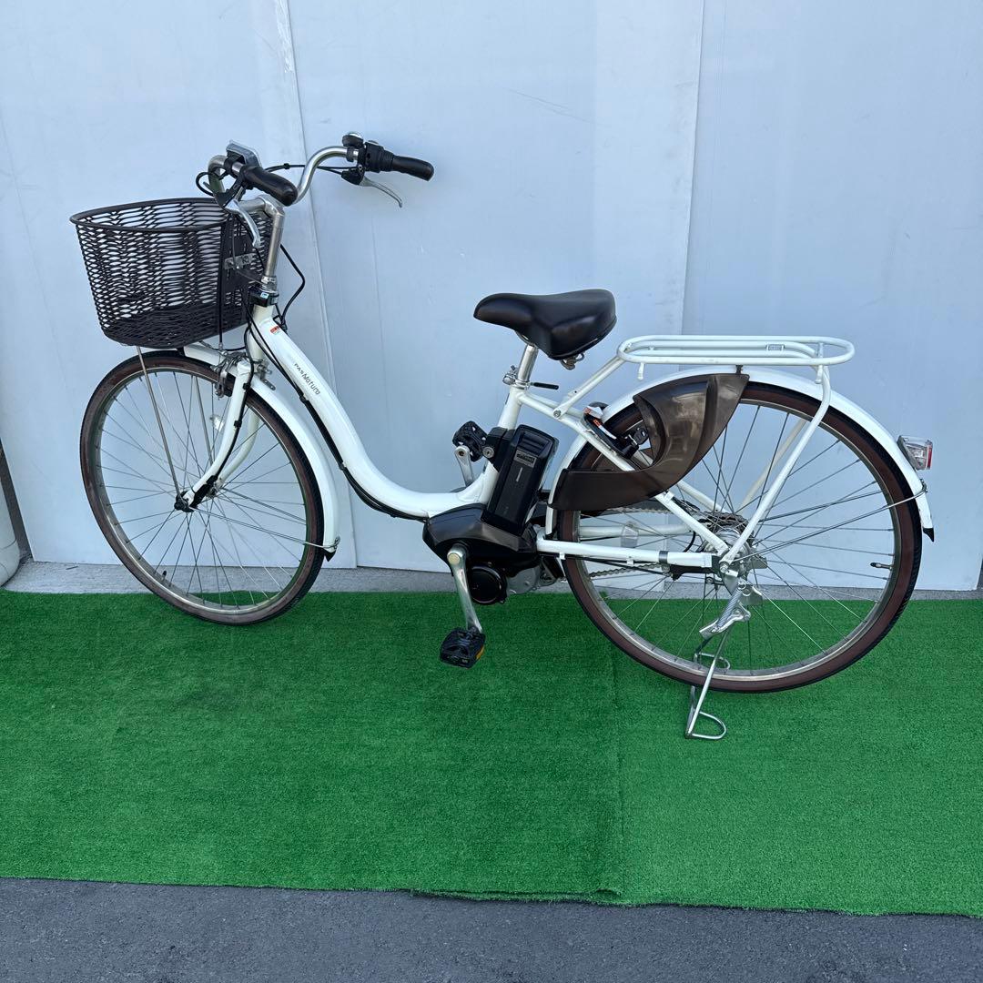 充電器無し電動アシスト自転車26インチ ホワイト