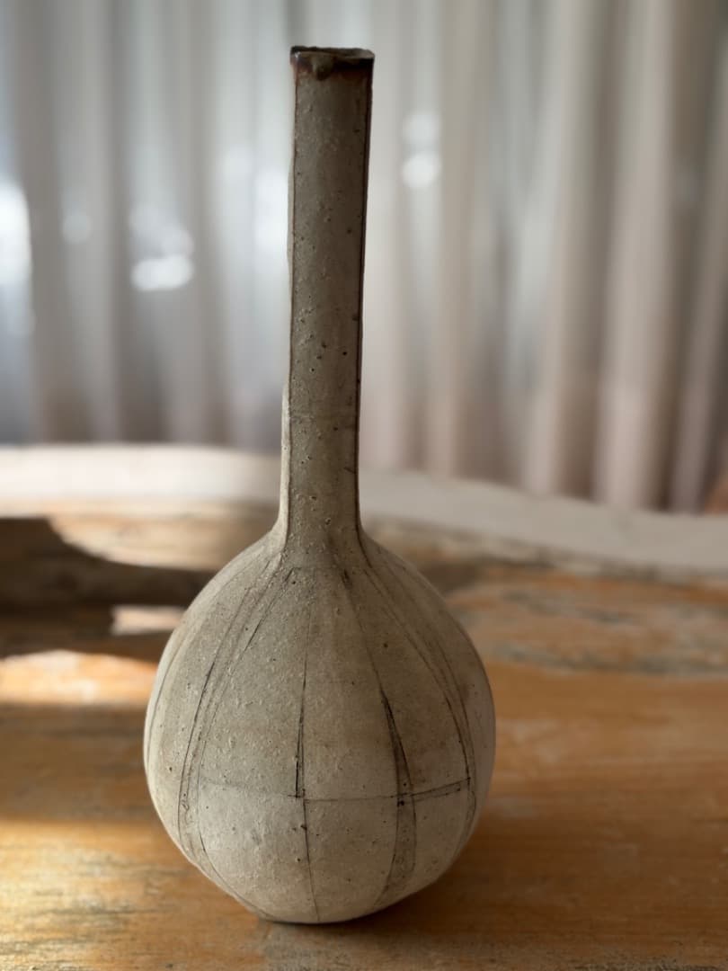 新年お値引き　菊地勝　Masaru Kikuchi　花瓶　花入　陶芸作品