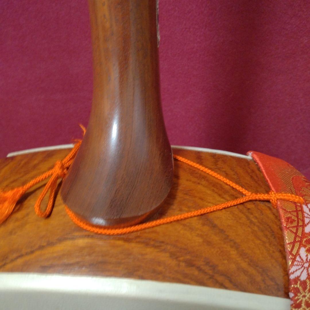 長唄三味線 花梨 細棹 初心者セット 破れなし すぐ練習可