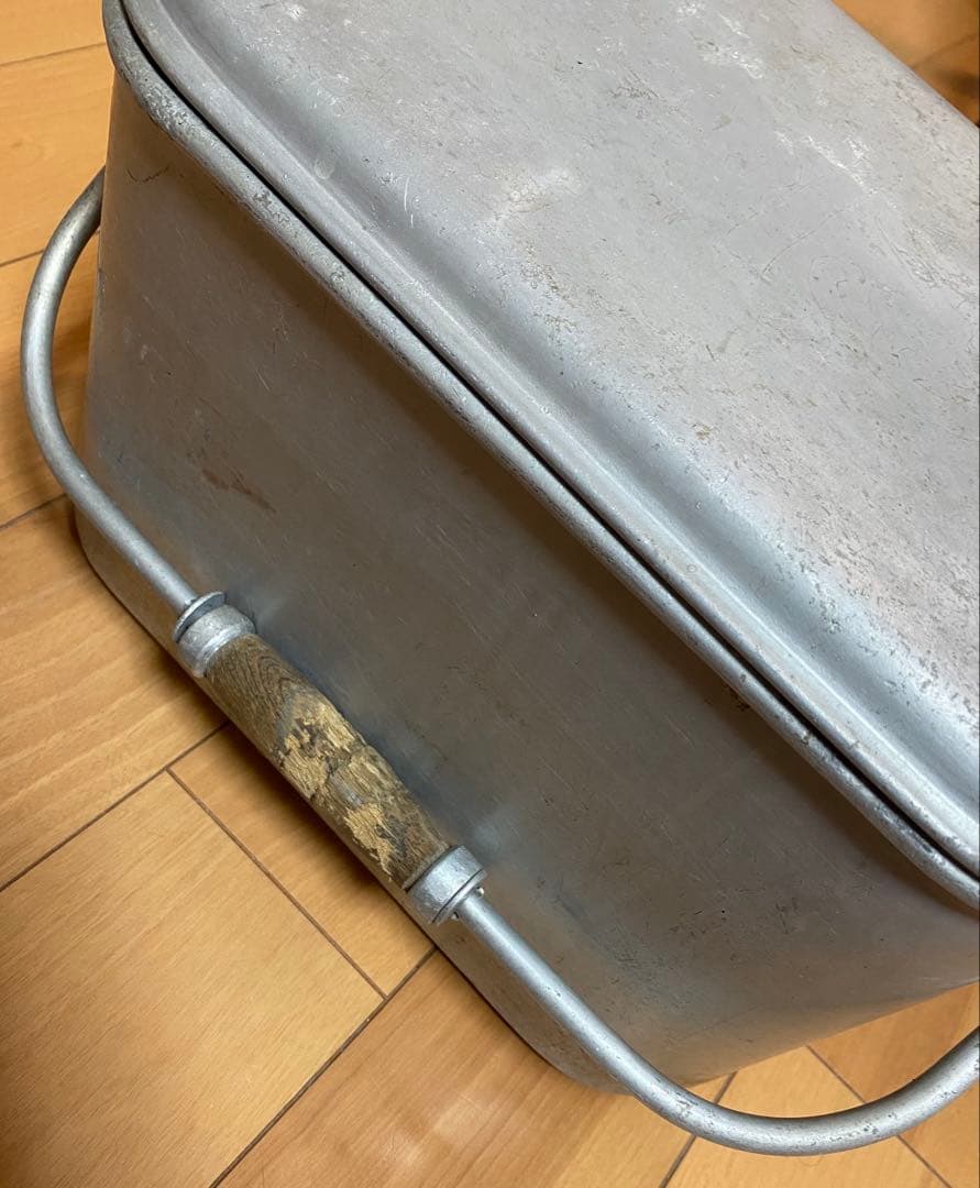 戦時中 バッカン アルミ製 レトロ アンティーク 軍用品 飯缶 当時物