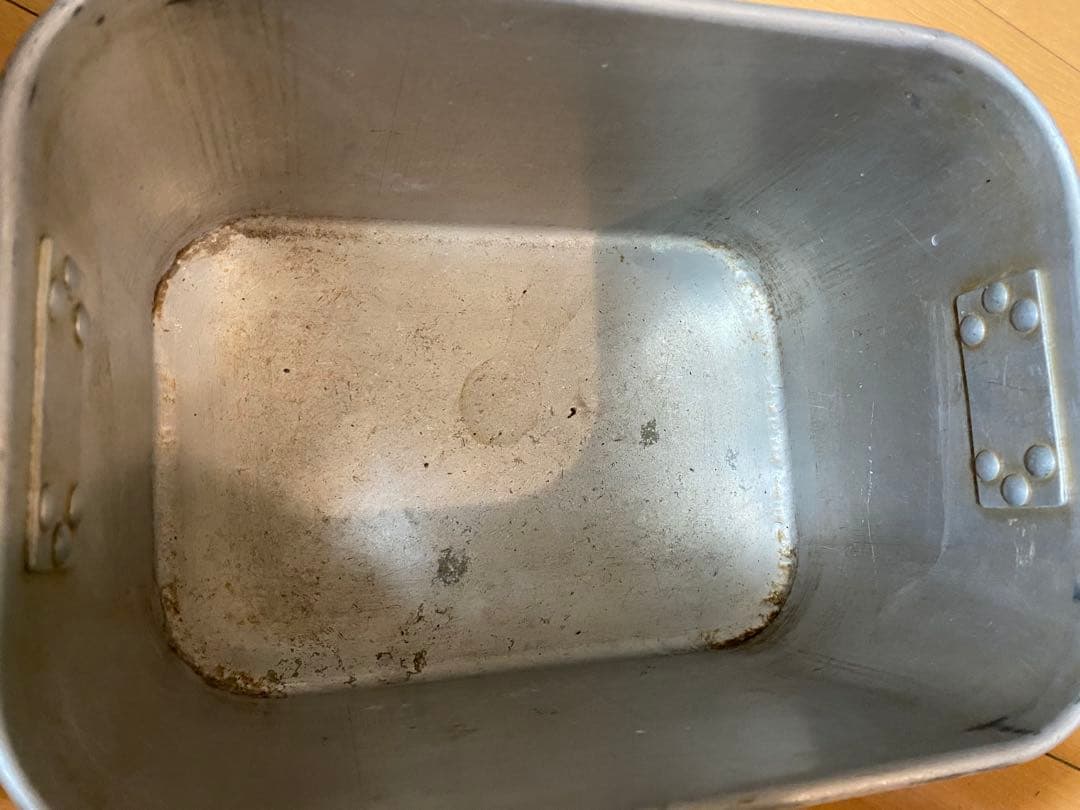 戦時中 バッカン アルミ製 レトロ アンティーク 軍用品 飯缶 当時物