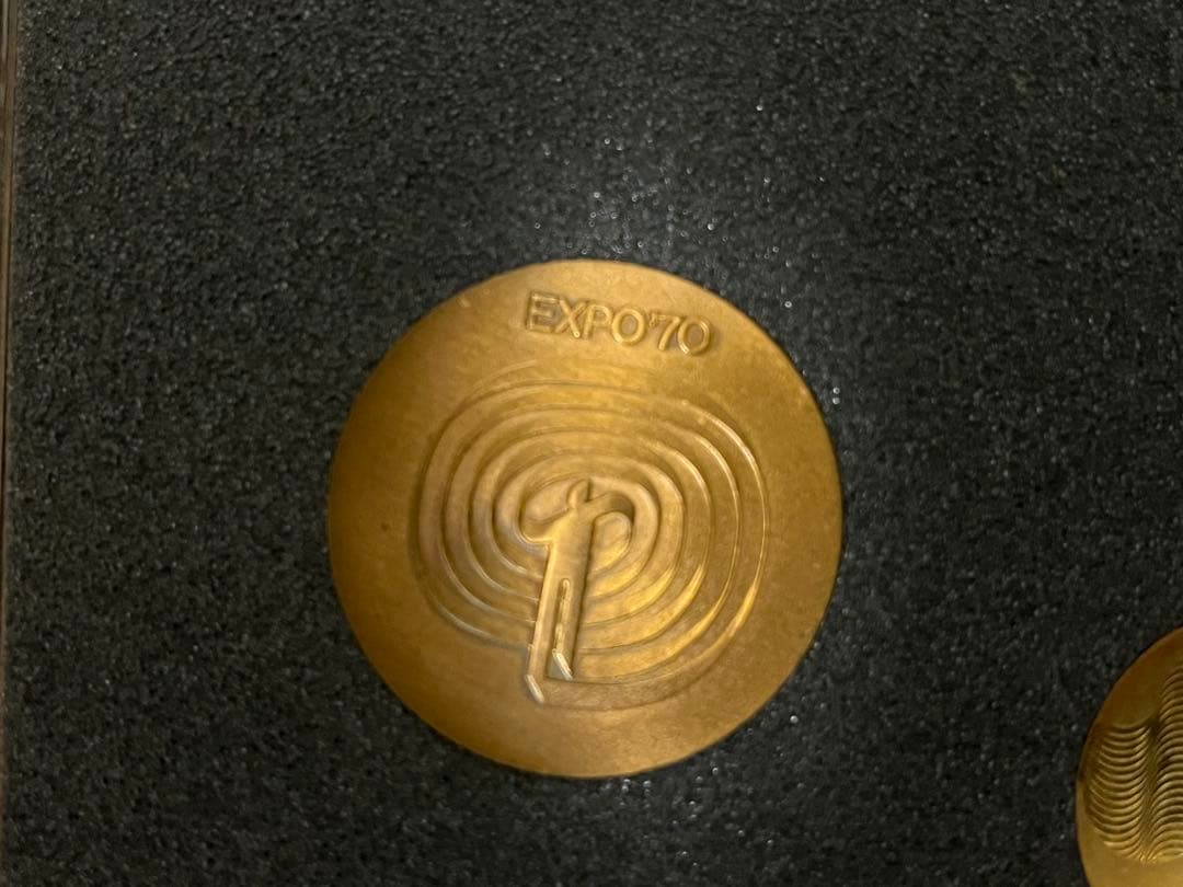 日本万国博覧会EXPO'70 記念メダルセット 金・銀・銅　説明書付　状態良好