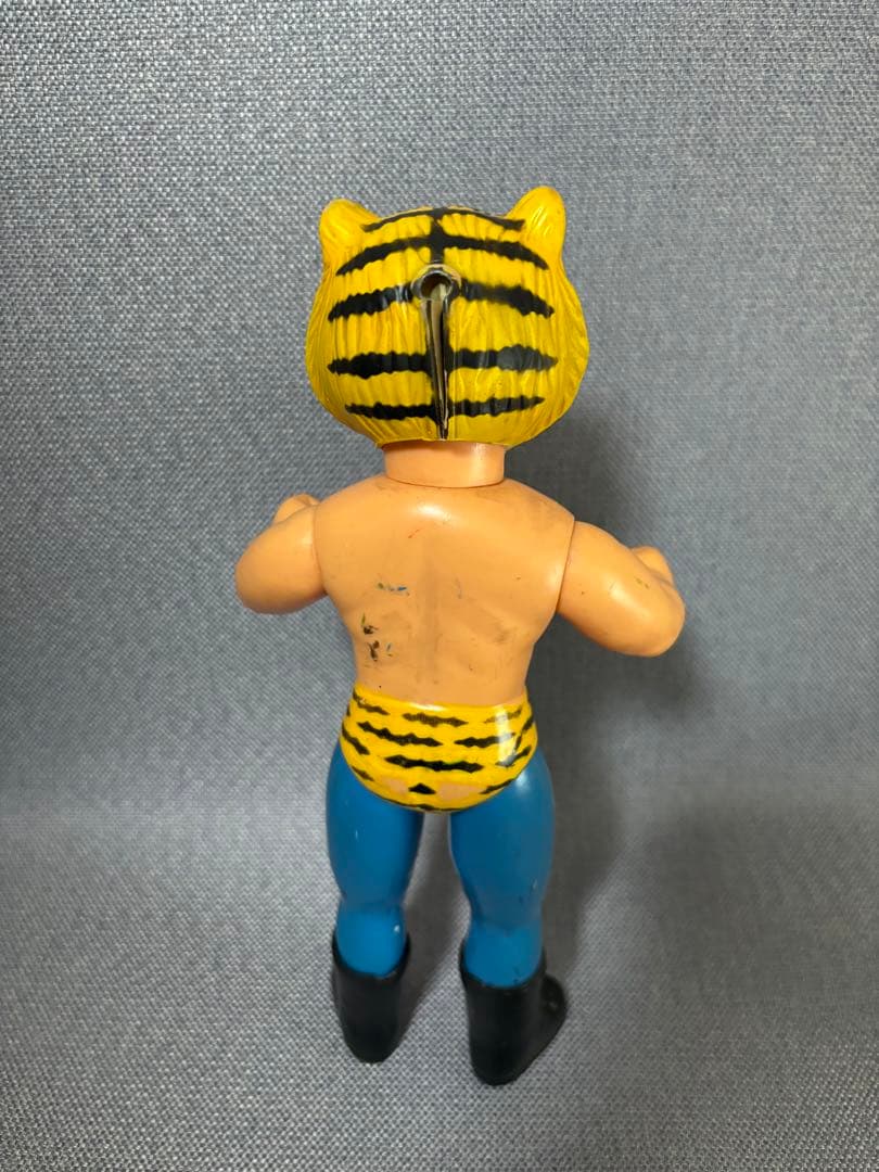 タイガーマスク ソフビ 中嶋製作所 当時物 マント付き 両手グー