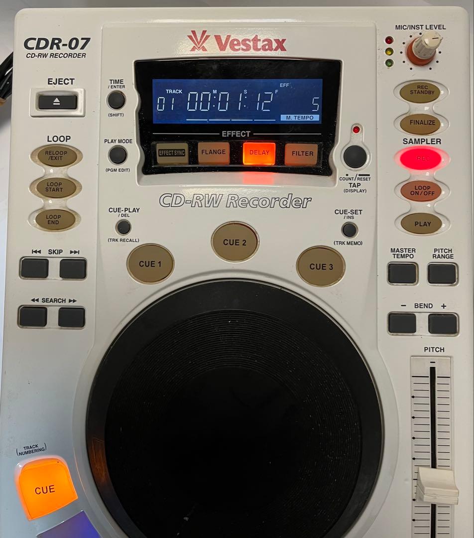 Vestax CDRに録音機能を搭載したCDJ CDR-07 整備戻り後保管品