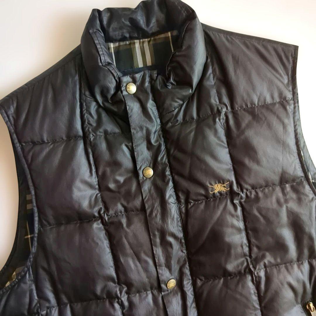 極美品★大きいサイズ LL★バーバリーズゴルフ ダウンベスト ノバチェック