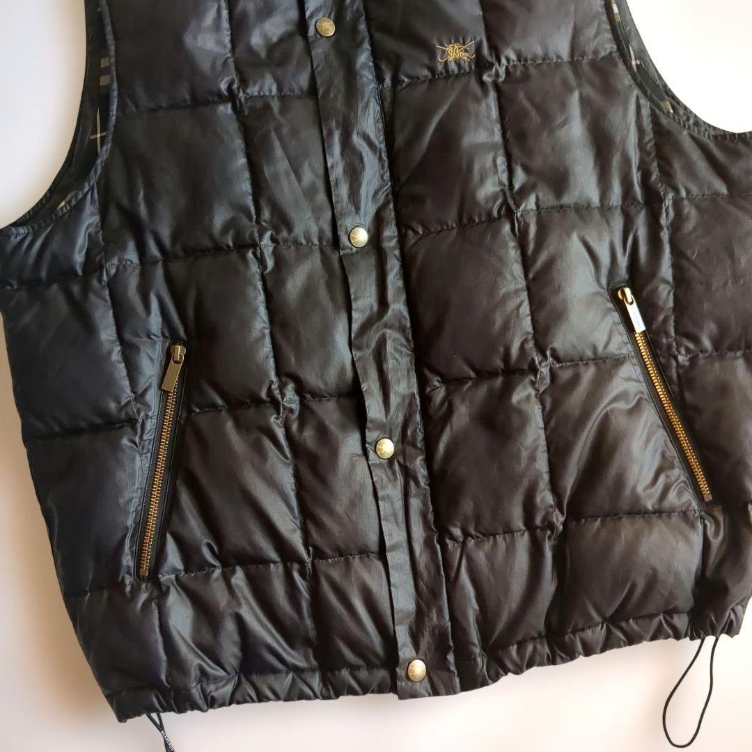 極美品★大きいサイズ LL★バーバリーズゴルフ ダウンベスト ノバチェック