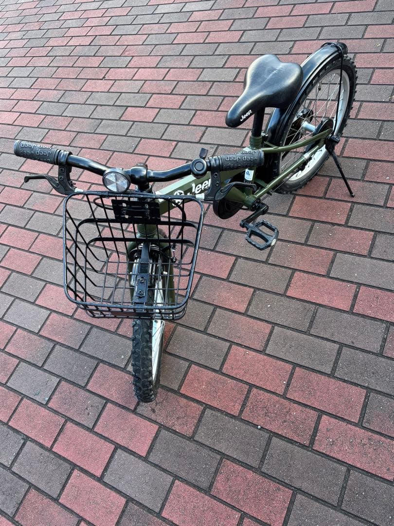 Jeepキッズ自転車(18㌅)お引き取り限定[配達可能]