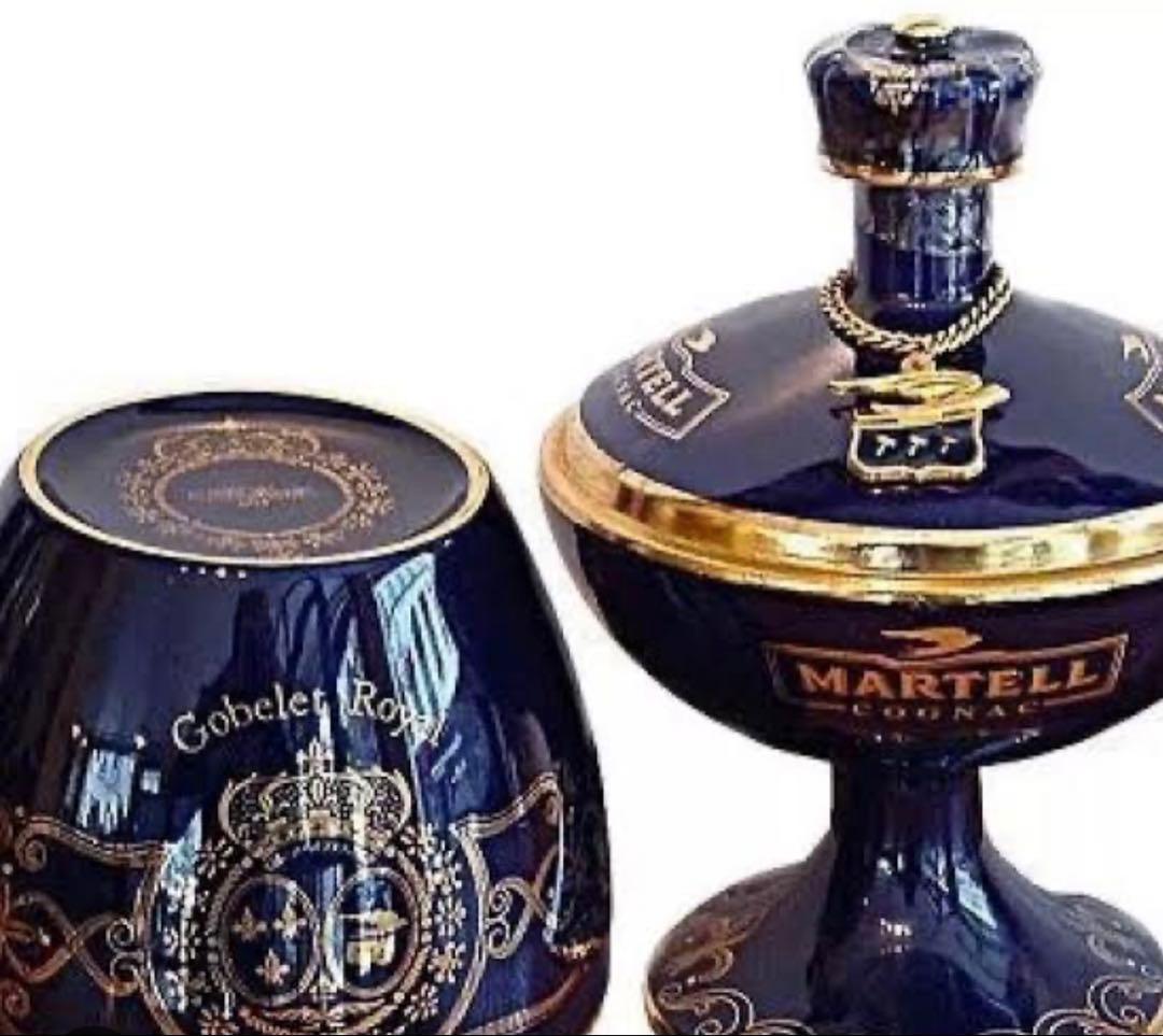 MARTELL Gobelet  未開栓／ロイヤルブルー陶器ボトル