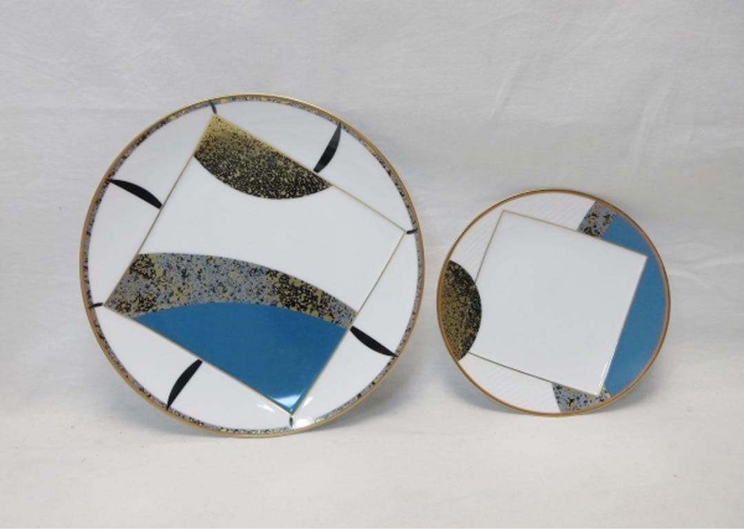 希少 洋食器 Noritake ノリタケ 金彩色絵 大皿6枚 中皿6枚 丸皿