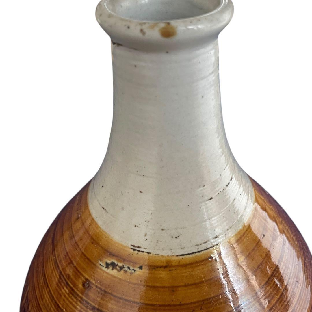 【江戸期】平戸焼 掛分徳利 / 古美術 骨董 民藝 焼物 三河内 花瓶 花器