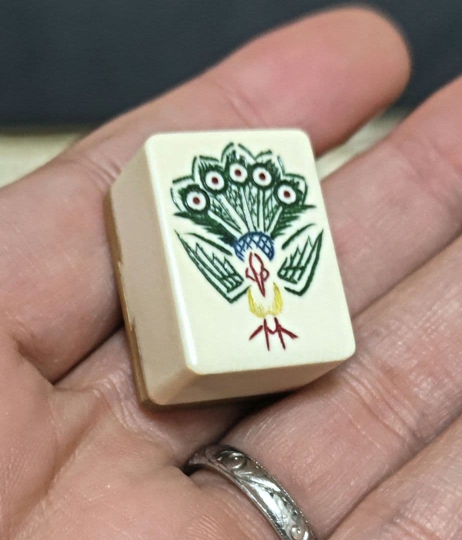 麻雀牌 セット 竹牌 手彫 最高級牌 天然素材 アンティーク レトロ