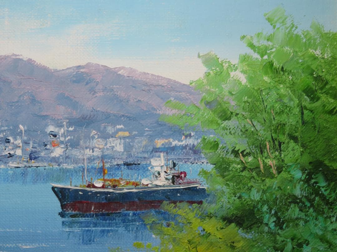 ◆　小林幸三　「　長崎港　」　油彩　F6号　真作保証　◆