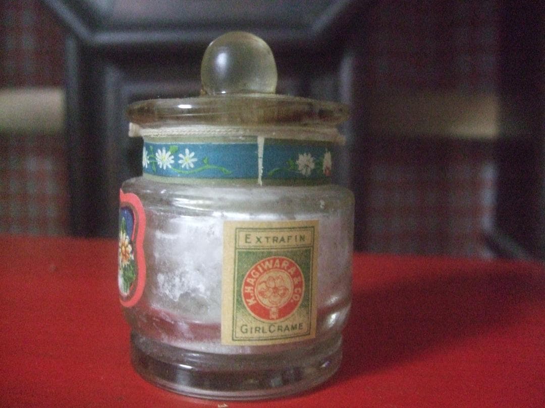 戦前・粉白粉★蓋つき瓶★未開封