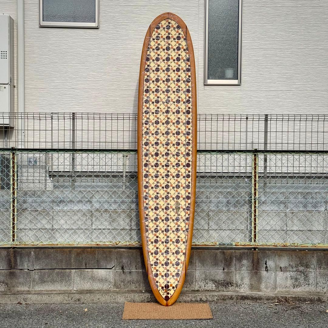 気サーフボード 9’5 フライングカーペット 櫛本シェイプ ロングボード 美品