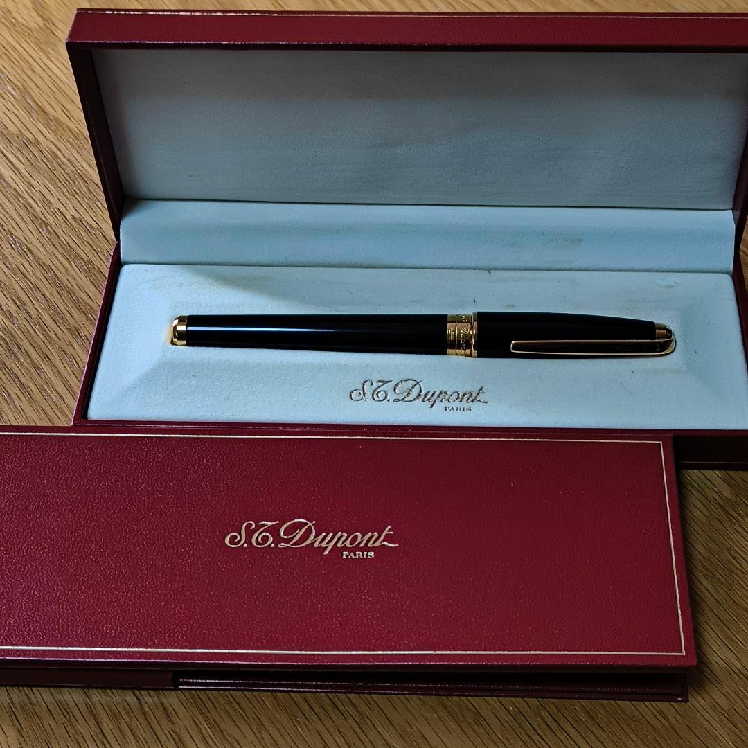 S.T. Dupont Olympio デュポン オランピオ 万年筆 黒 18K