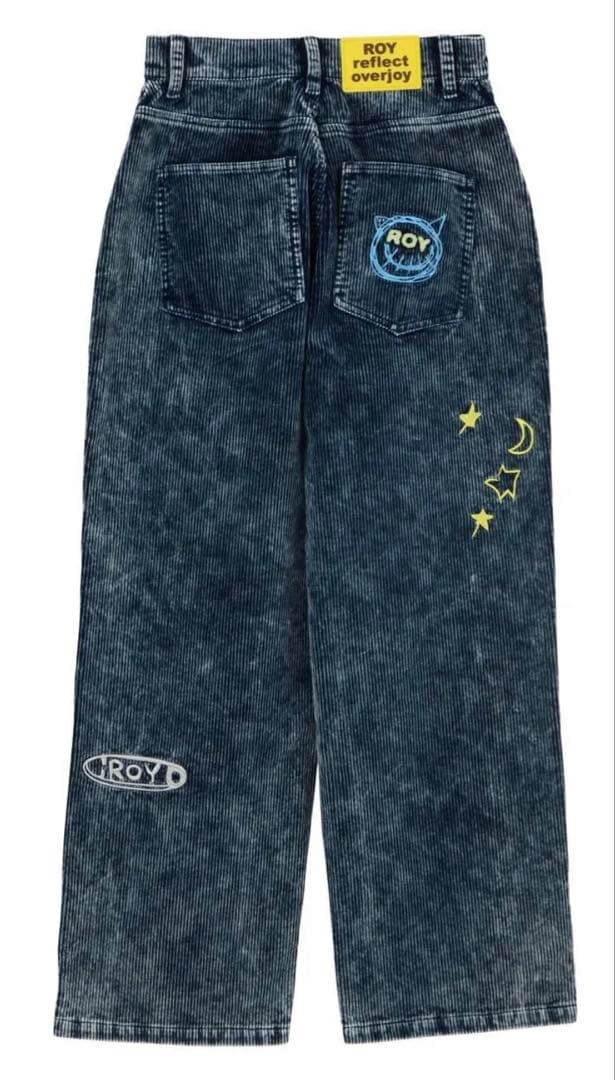 LiSA コーデュロイパンツ ネイビー ROY reflect overjoy