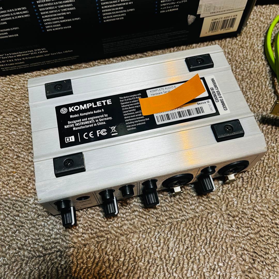 KOMPLETE AUDIO 6 オーディオインターフェイス オヤイデケーブル付