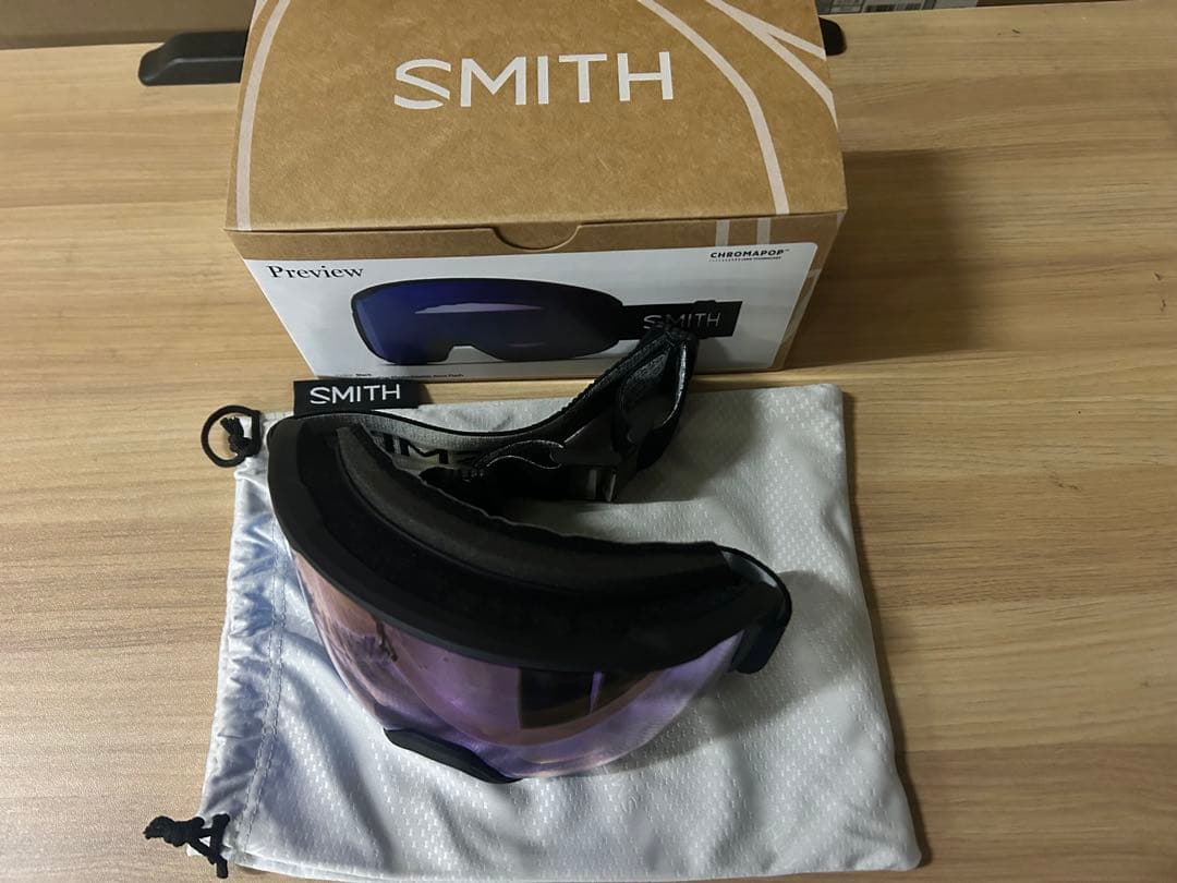 スキー・スノーボードアクセサリー SMITH Preview Black cp Phot Rose Flash