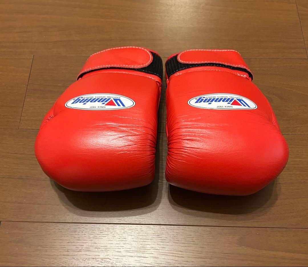 【ほぼ新品】winning　8oz　グローブ　レッド　正規品　MS-200B
