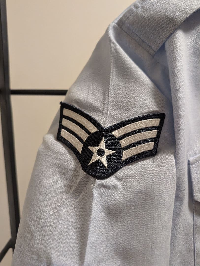 US Airforce 米空軍ネイビー軍服上下と軍帽・バッジ・ベルト【本物】