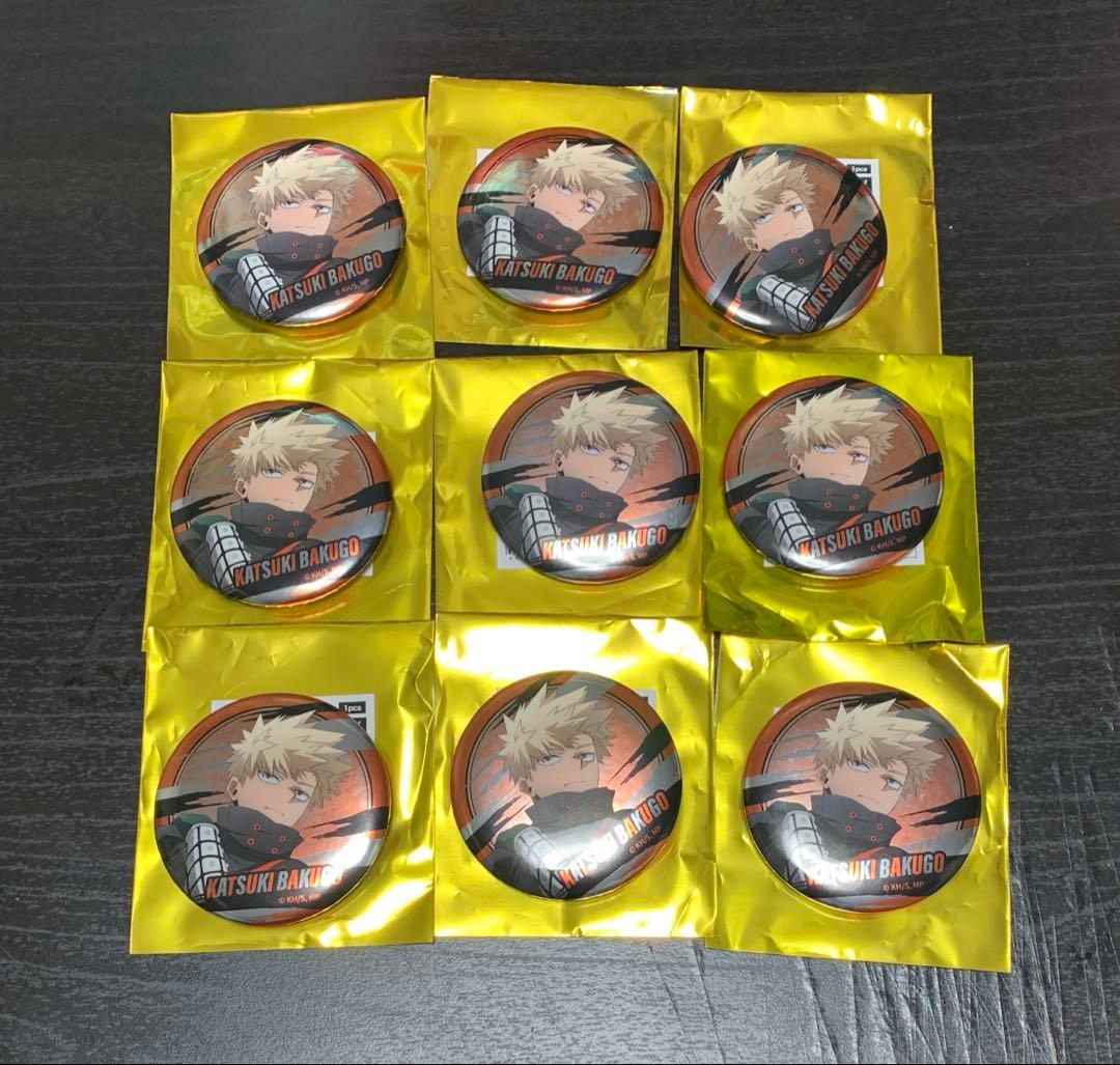僕のヒーローアカデミア　東急コラボ　爆豪勝己　メタル缶バッジ　9個セット