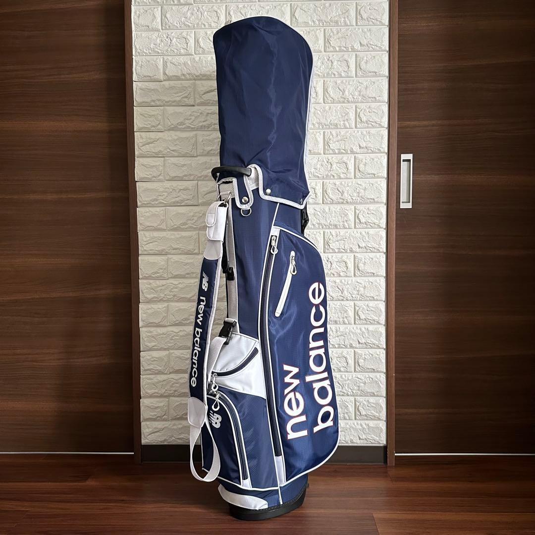 ニューバランス リップストップ 軽量 ハーフキャディバッグ 7.5型 ネイビー