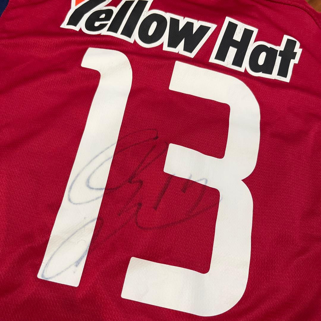鹿島アントラーズ　ユニフォーム　背番号13 柳沢敦選手　サイン入り　レア