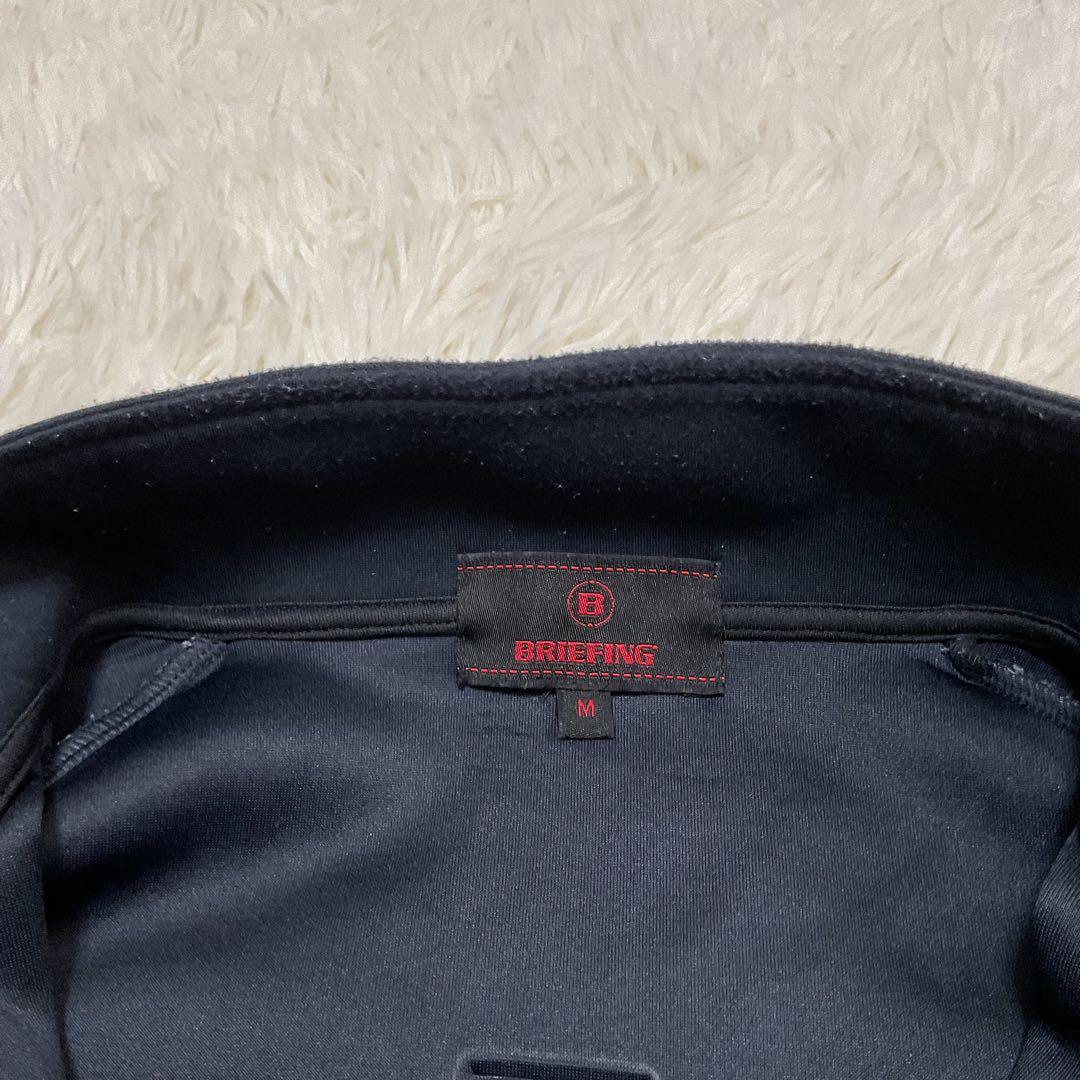 BRIEFING ハーフジップ スウェット 3Dロゴ ネイビー Mサイズ