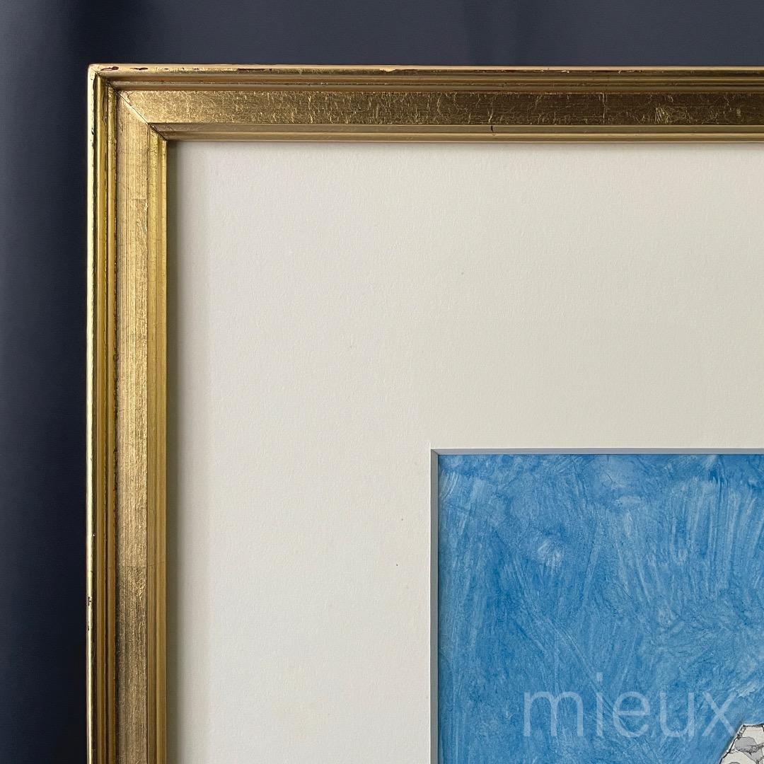 深沢盛仁「スイス・グリンデルト・ウルト」水彩 額付 サイン入り 中古