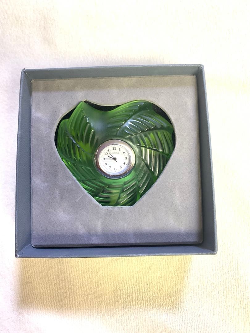 LALIQUE ラリック 時計 バレンタインハート ルネ・ラリック インテリア