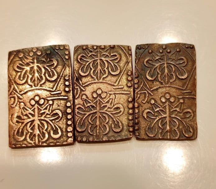 遺品整理 明治二分金3枚セット