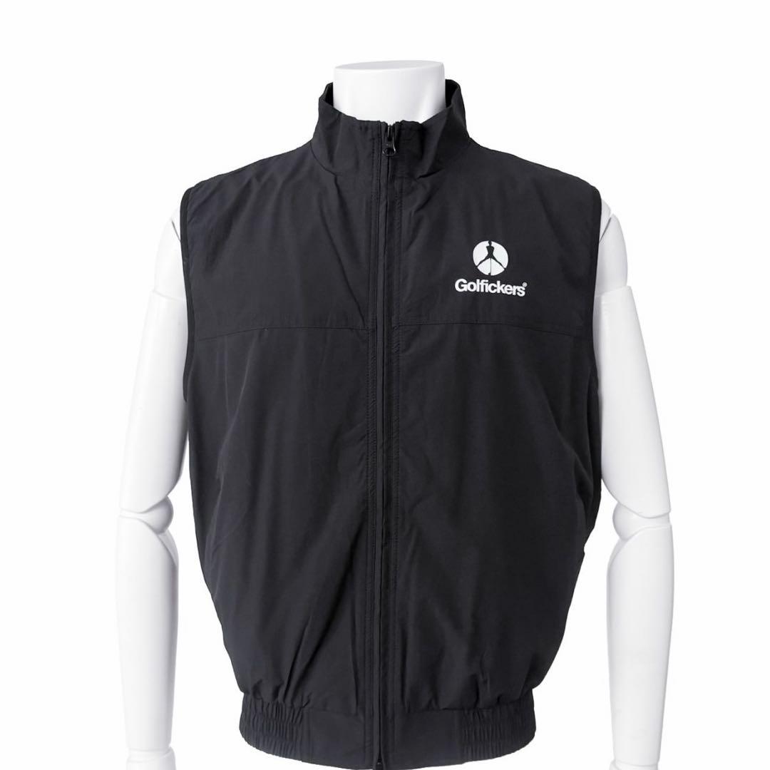 ゴルフィッカーズ　ベスト　golfickers 黒　L