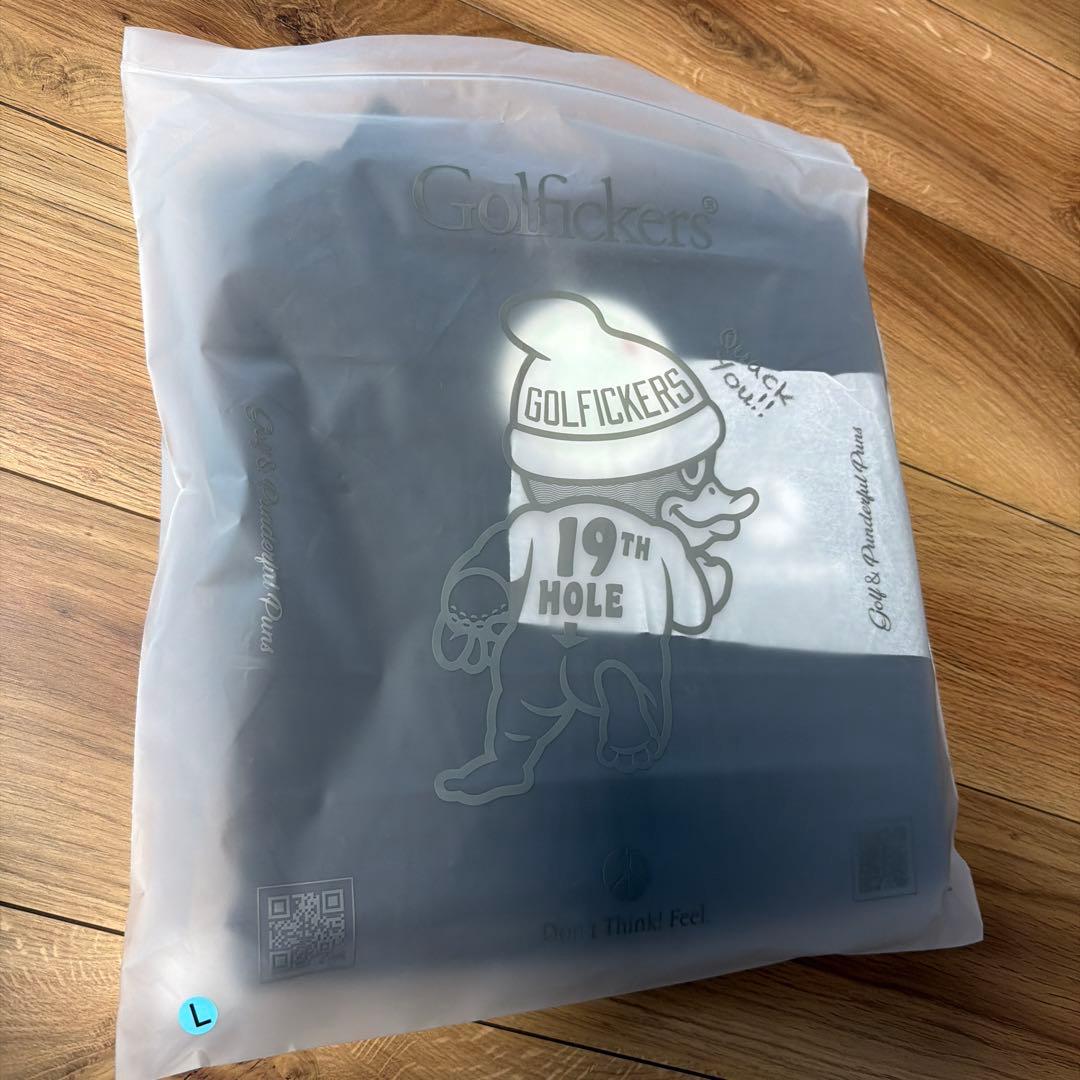 ゴルフィッカーズ　ベスト　golfickers 黒　L