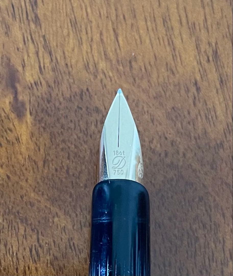 デュポン 万年筆 46870 ソリッド・シルバー S.T.Dupont