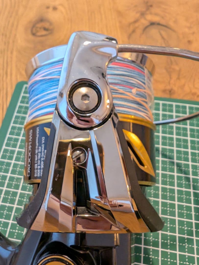 機関良好　シマノ　19　ステラsw　 14000XG　左巻き　社外ハンドルノブ付