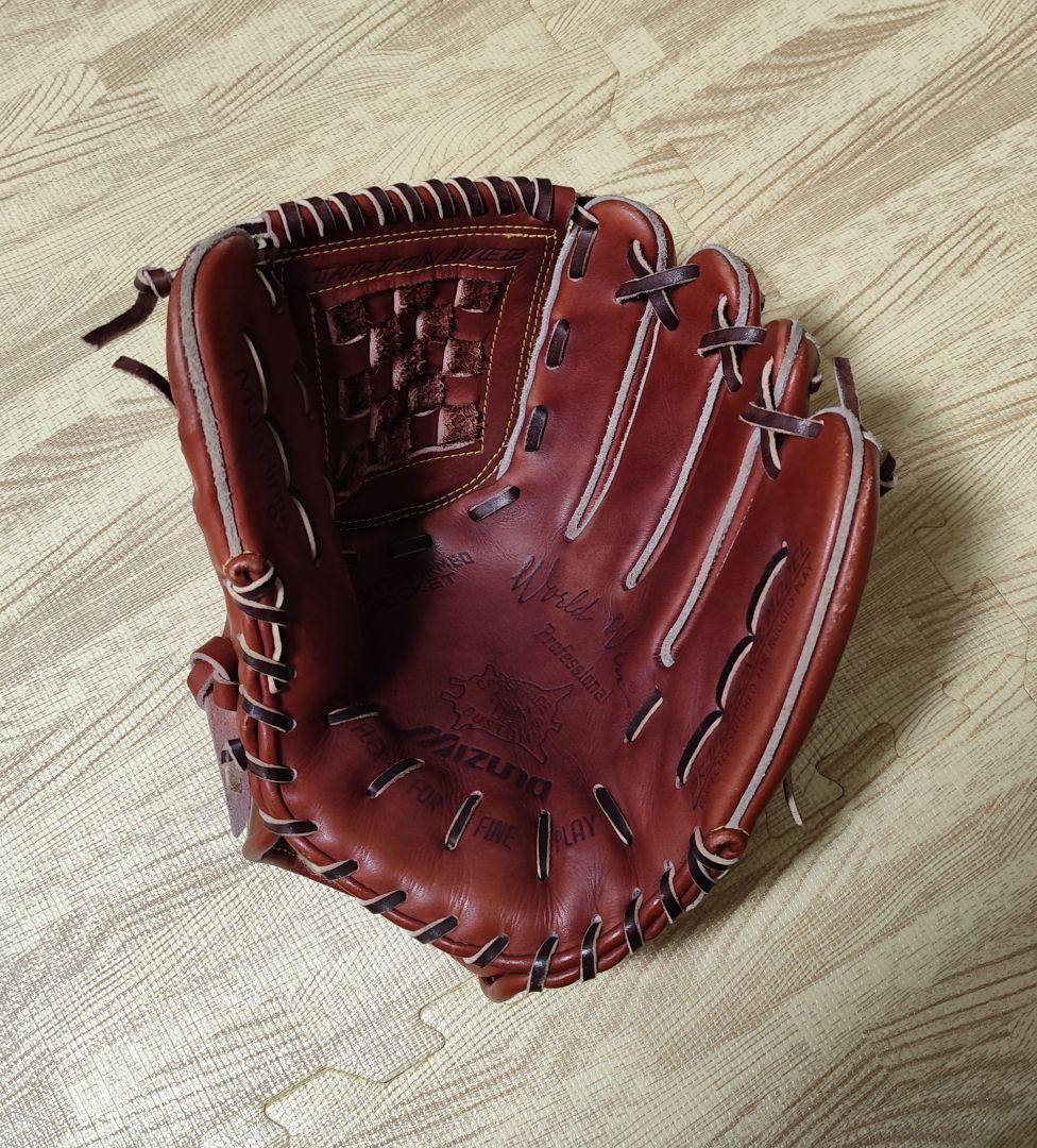 ミズノワールドウィン復刻版　硬式野球グローブ ブラウン オールラウンド