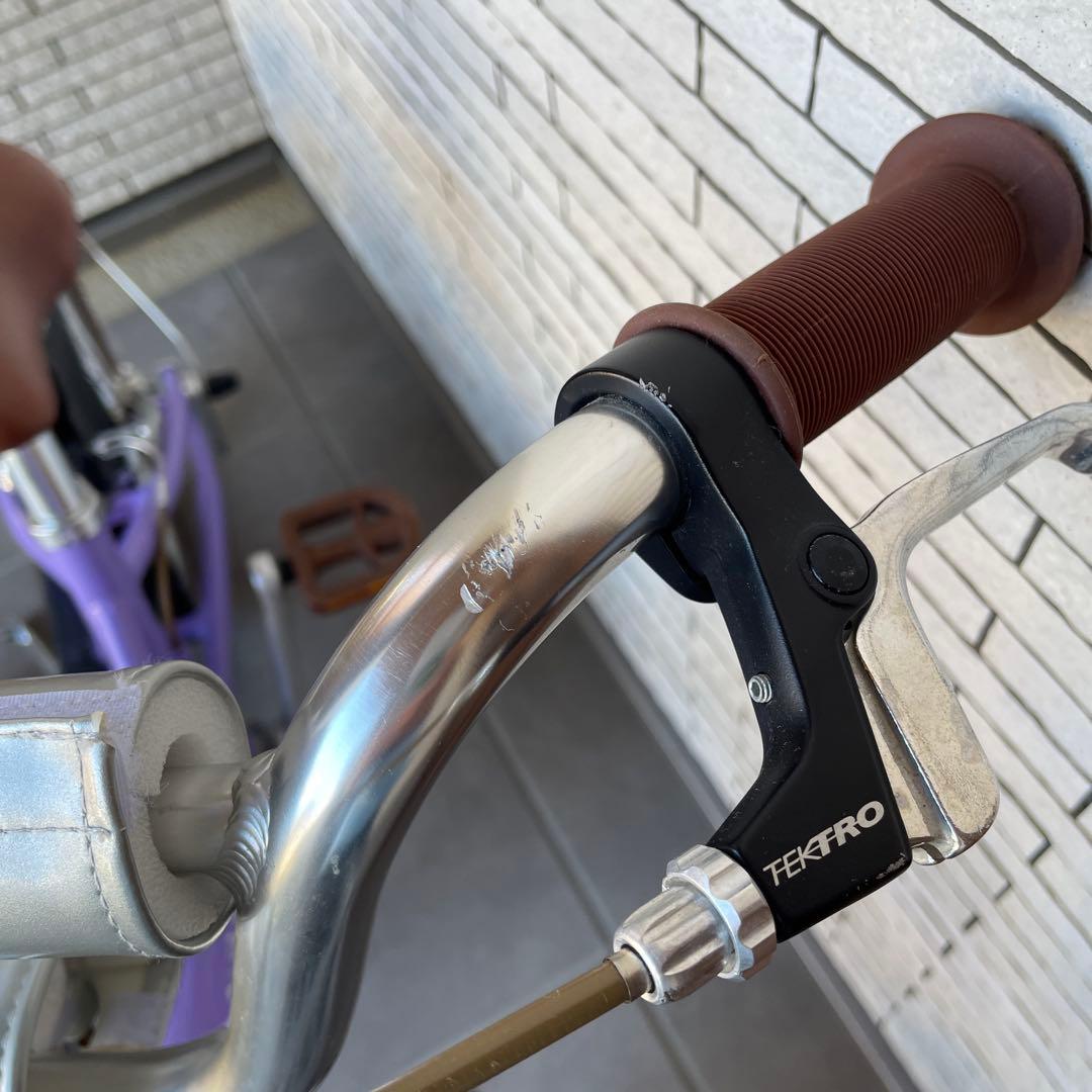 ルイガノ　k16プラス パープル　ラベンダー　自転車　16インチ　補助輪