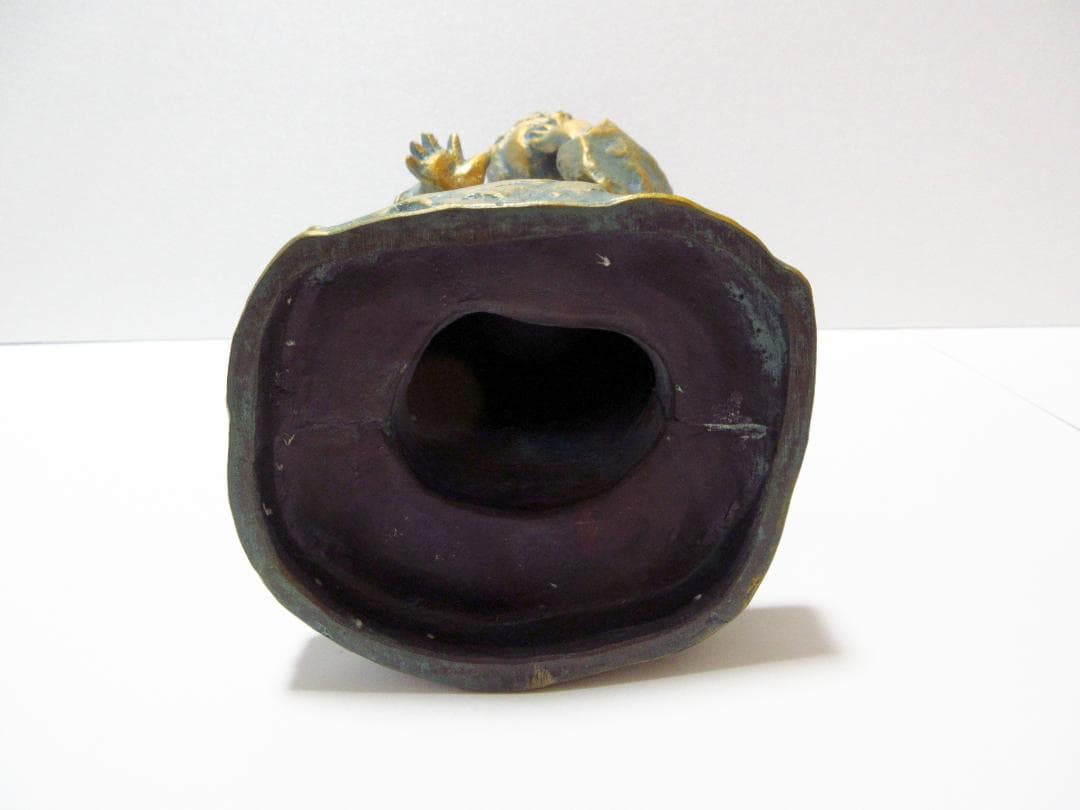 北村西望 ブロンズ像「喜ぶ少女」置物 / アート 美術品