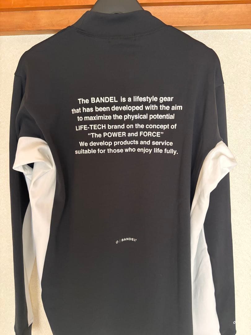 BANEL 長袖シャツ 黒/白