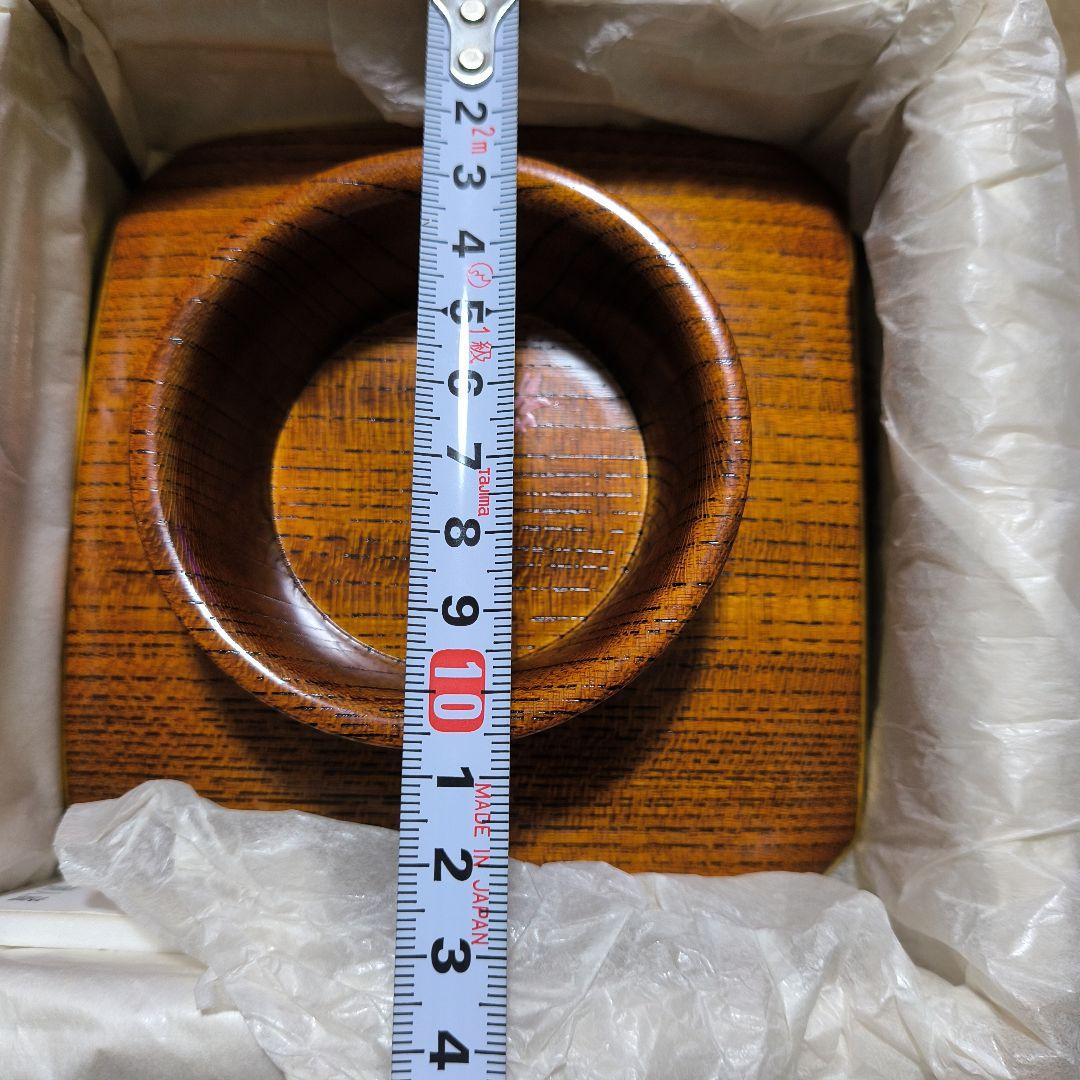 欅 杢目沈金 銘々盆