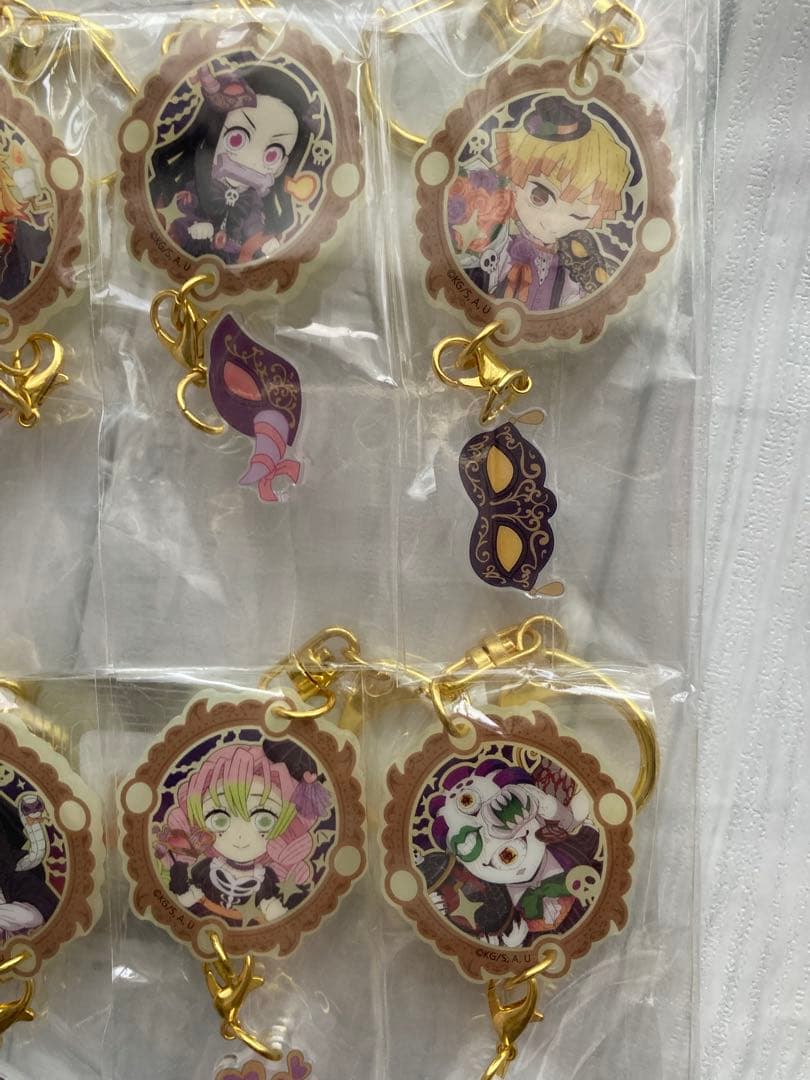 鬼滅の刃　ハロウィン　2023 キーホルダー　蓄光チャーム　セミコンプリート