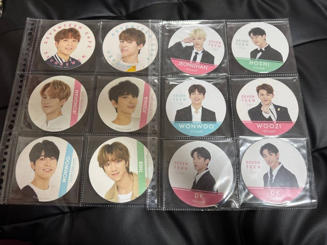 SEVENTEEN　カフェ　コースター　メッセージカード　セット