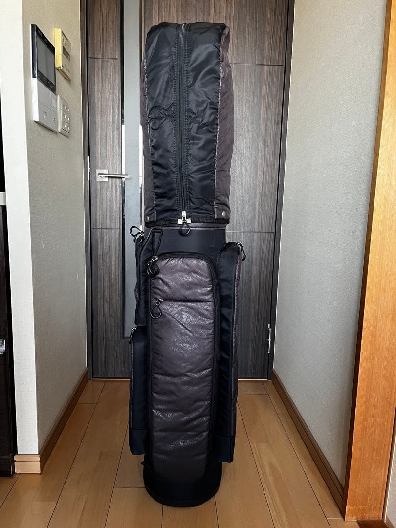 美品アディダス　COREカートキャディバッグ8 QR743 ペイズリー柄　9型