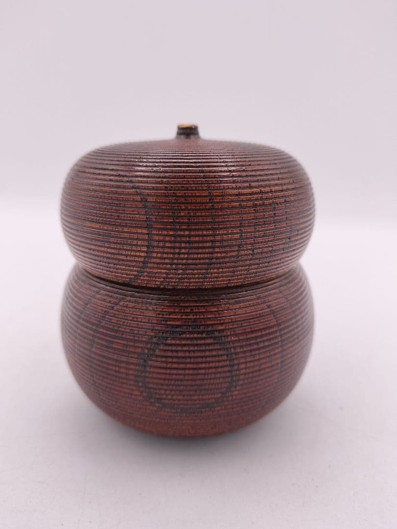 c590 棗 瓢茶器 﨔 源氏車蒔絵 加賀 赤地宗春 木箱 茶道具 古物