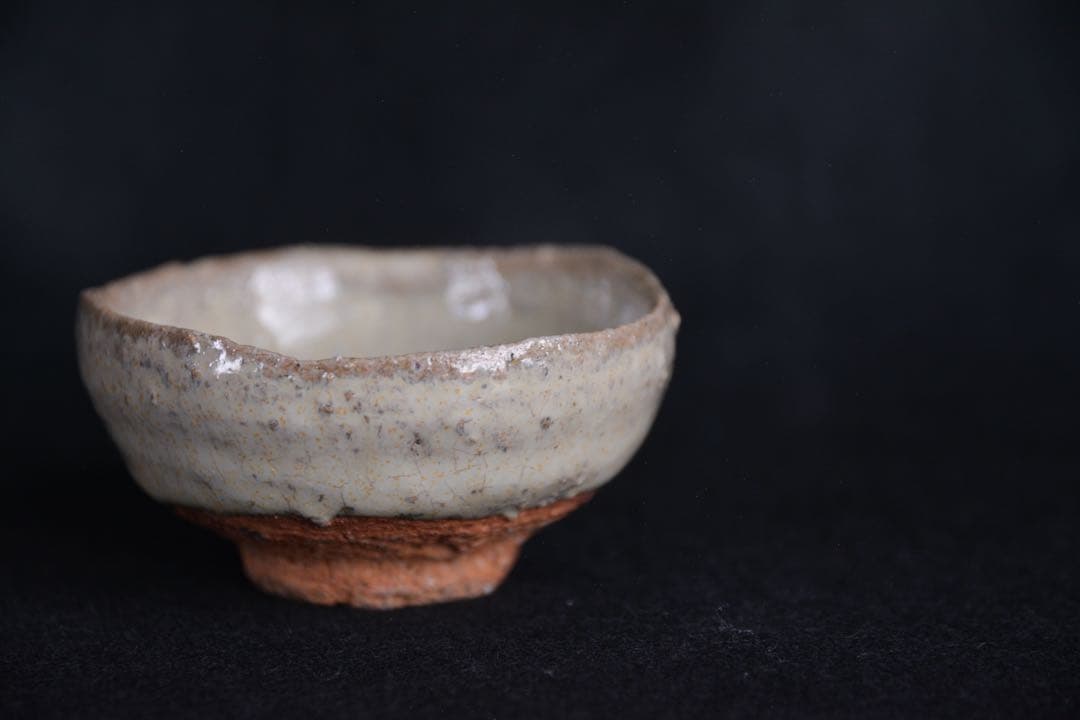 【川上清美】粉引 斑唐津 盃 ぐい呑