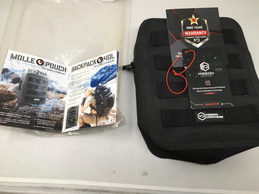 MISSION MOLLEポーチ ブラック 標準サイズ