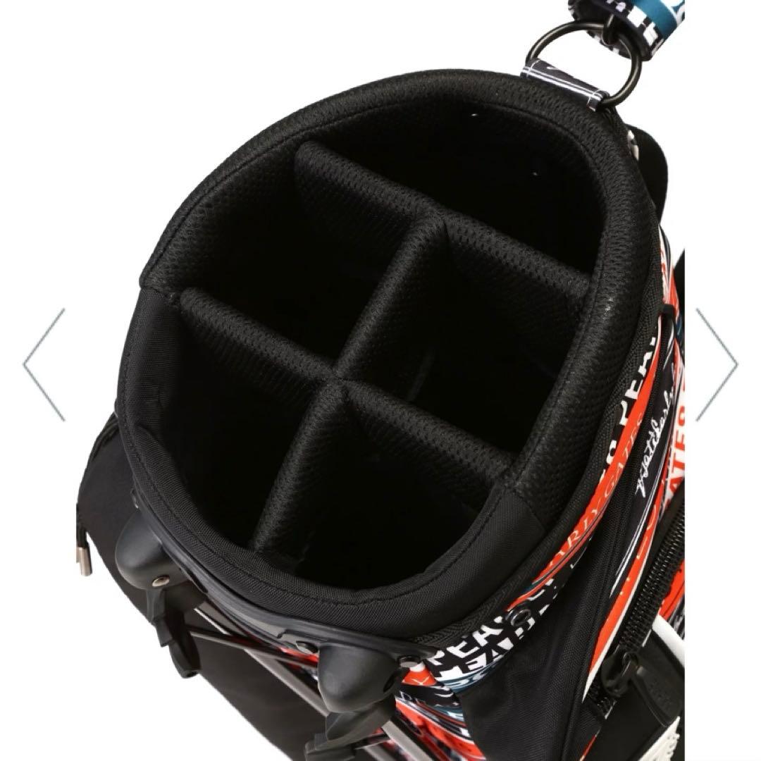 パーリーゲイツ　ロゴリボン柄 スタンド式 キャディバッグ