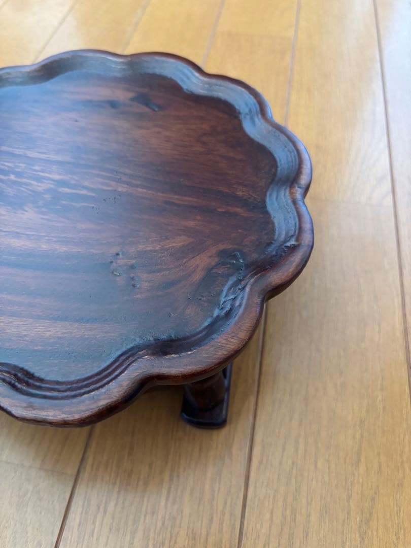 韓国 アンティーク 骨董 李朝 ソバン お膳 花台 飾り台 ミニ 漆塗